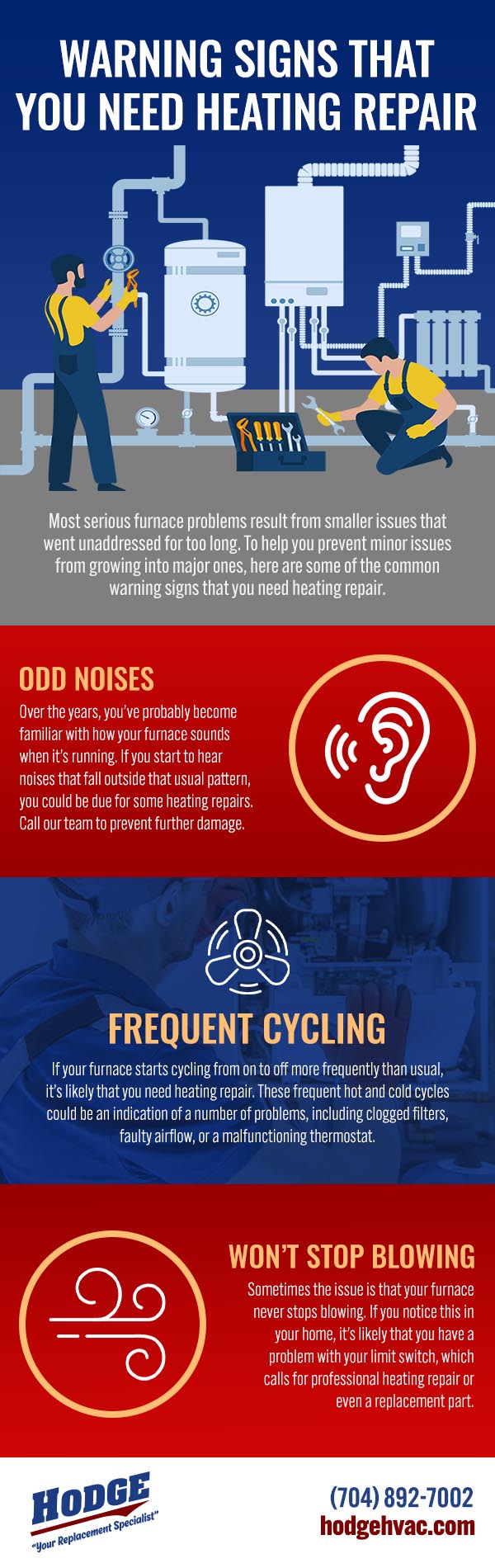 Warning Signs that You Need Heating Repair [infographic]